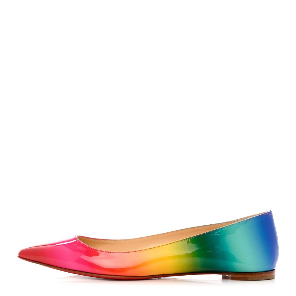 Christian Louboutin Rainbow Patent Flat
